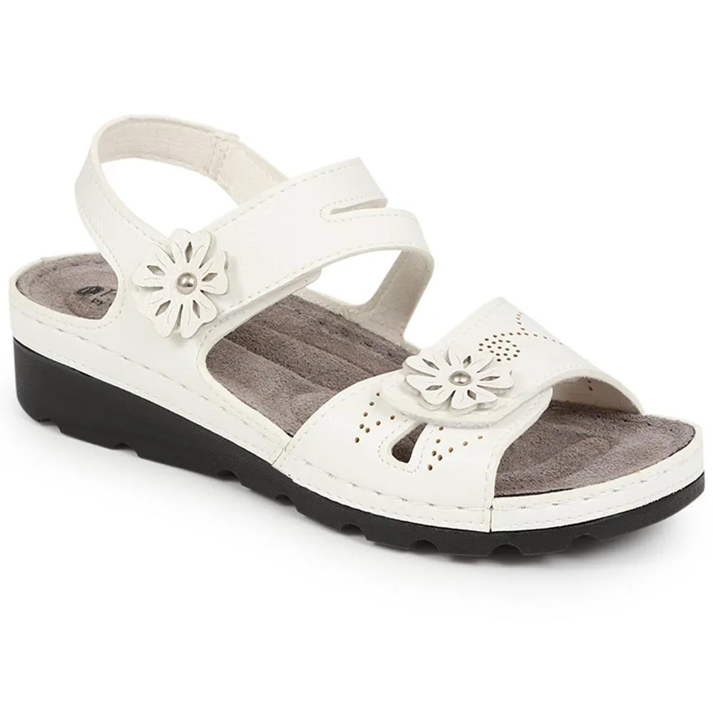 Touch-Fasten Wedge Heel Sandals - SERAY39013 / 326 332