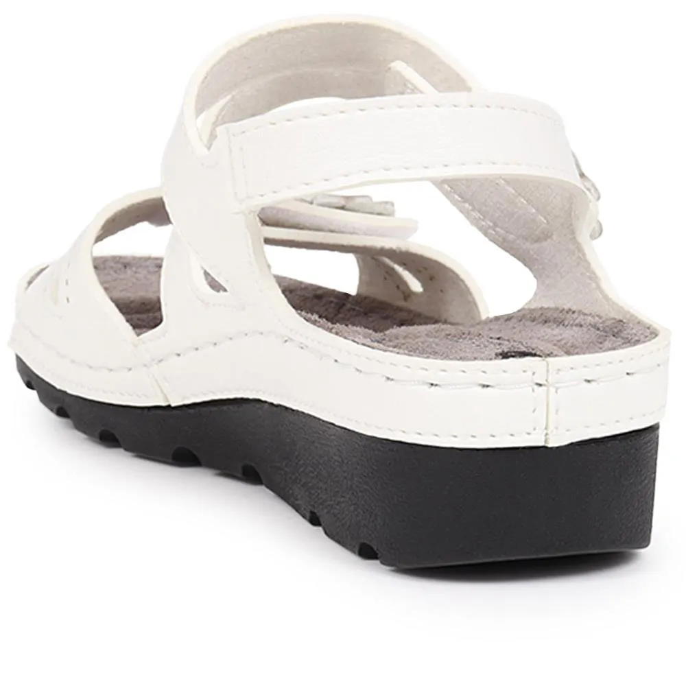 Touch-Fasten Wedge Heel Sandals - SERAY39013 / 326 332