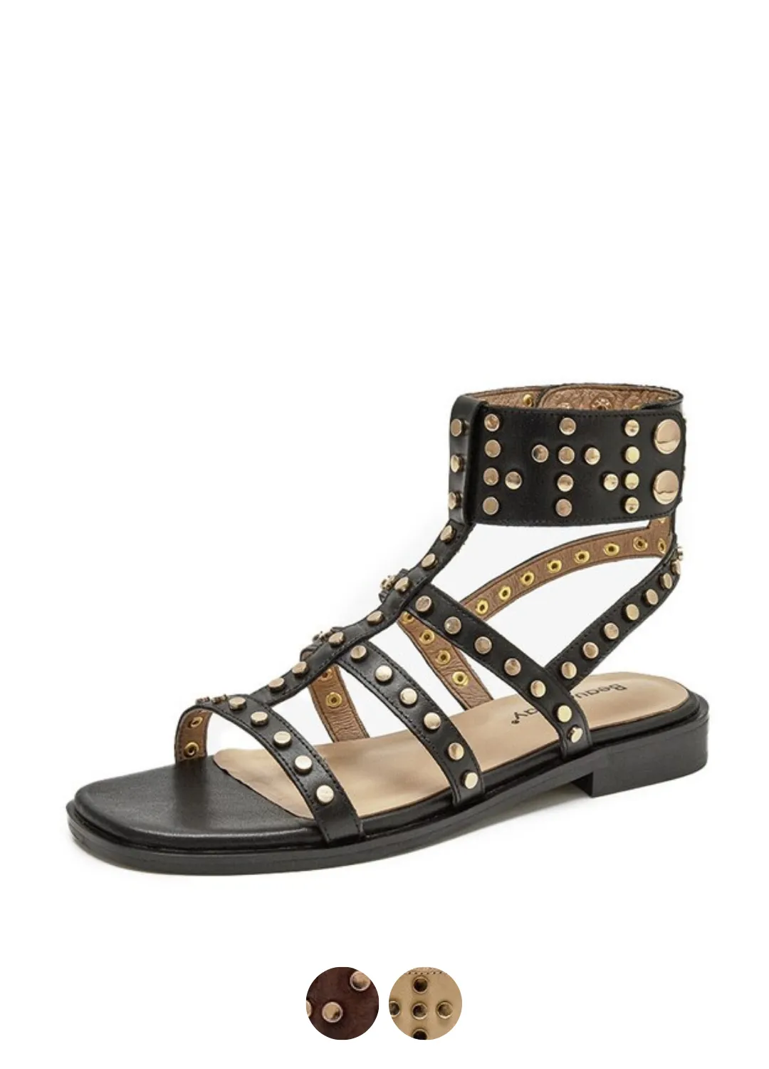 USS Shoes Bryony Women's Leather Gladiator Flat Sandal
