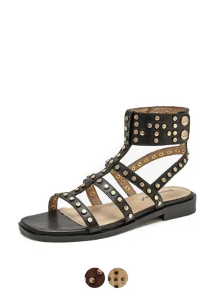 USS Shoes Bryony Women's Leather Gladiator Flat Sandal