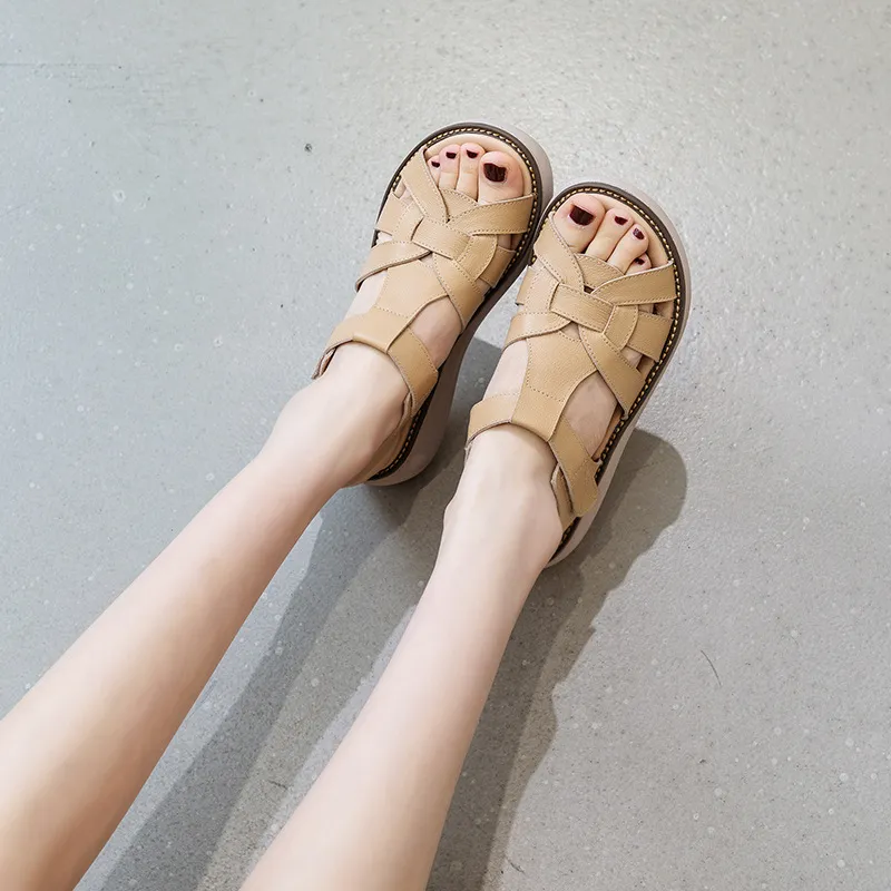 USS Shoes Macry Women's Peep Toe Wedges Sandals