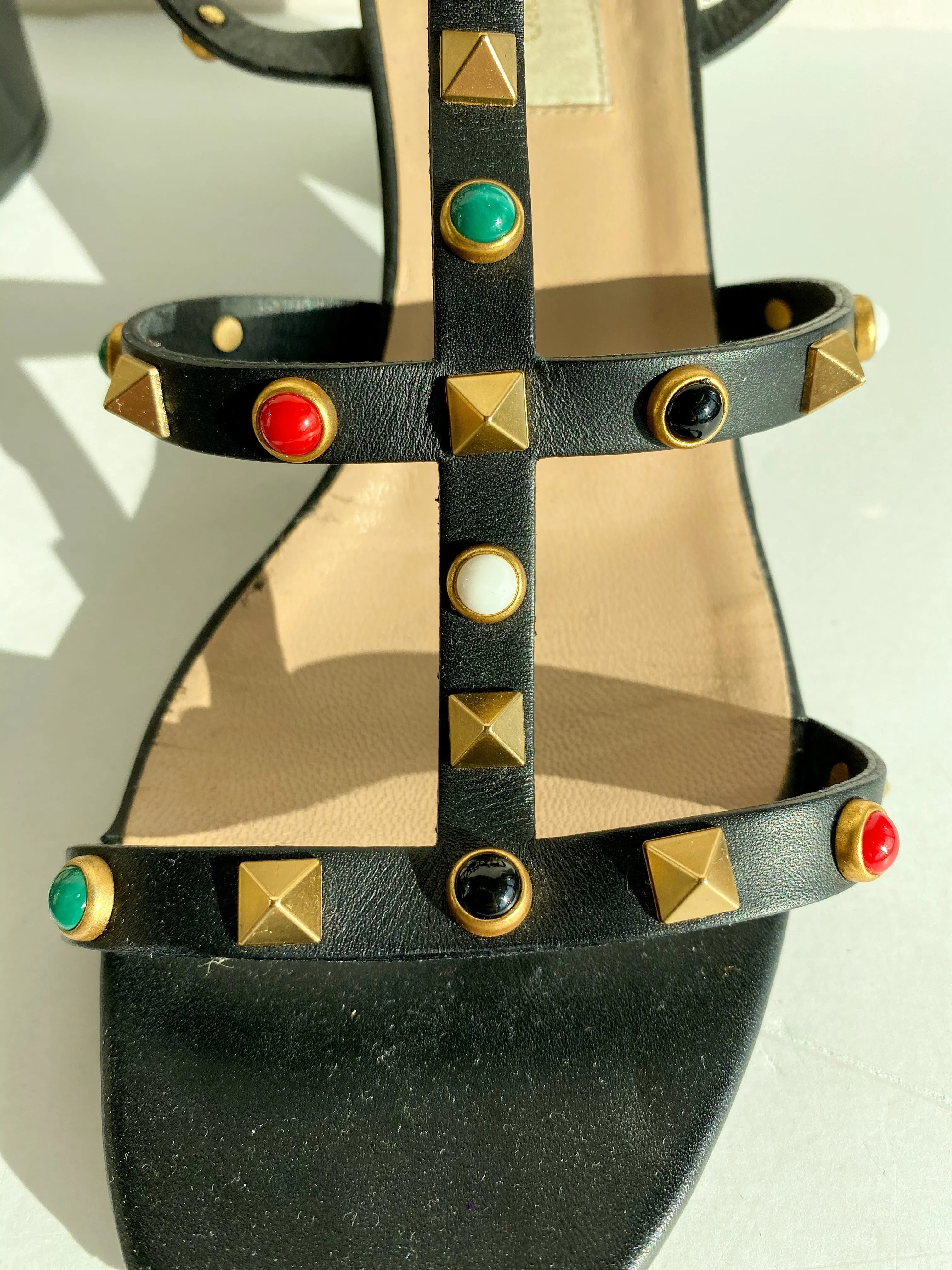 Valentino Color Rockstud Gladiator Sandals