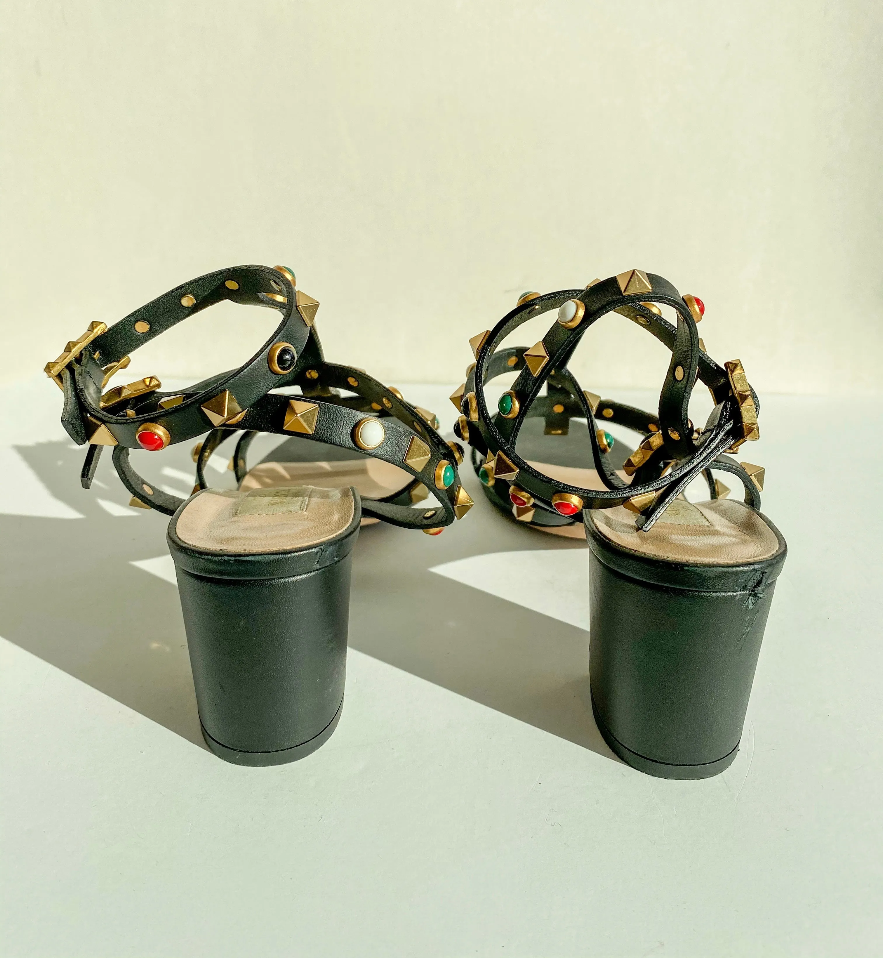 Valentino Color Rockstud Gladiator Sandals