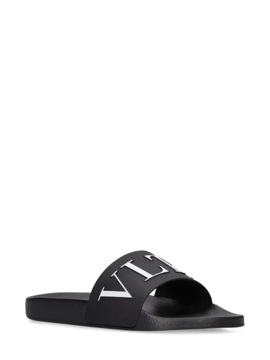 Valentino Garavani   VLTN logo slide sandals 