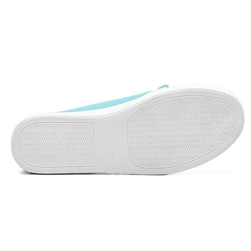 Women's Casual Shoes Leather Flats Vulcanized Sneaker #FEZ-173