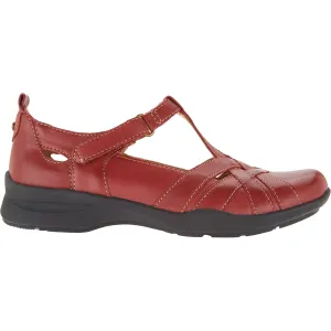 Women's Earth Ocelot Regal Red Leather