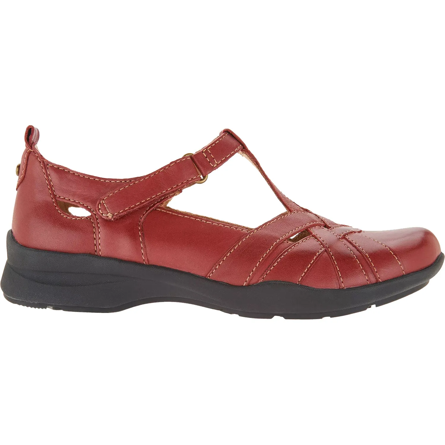 Women's Earth Ocelot Regal Red Leather