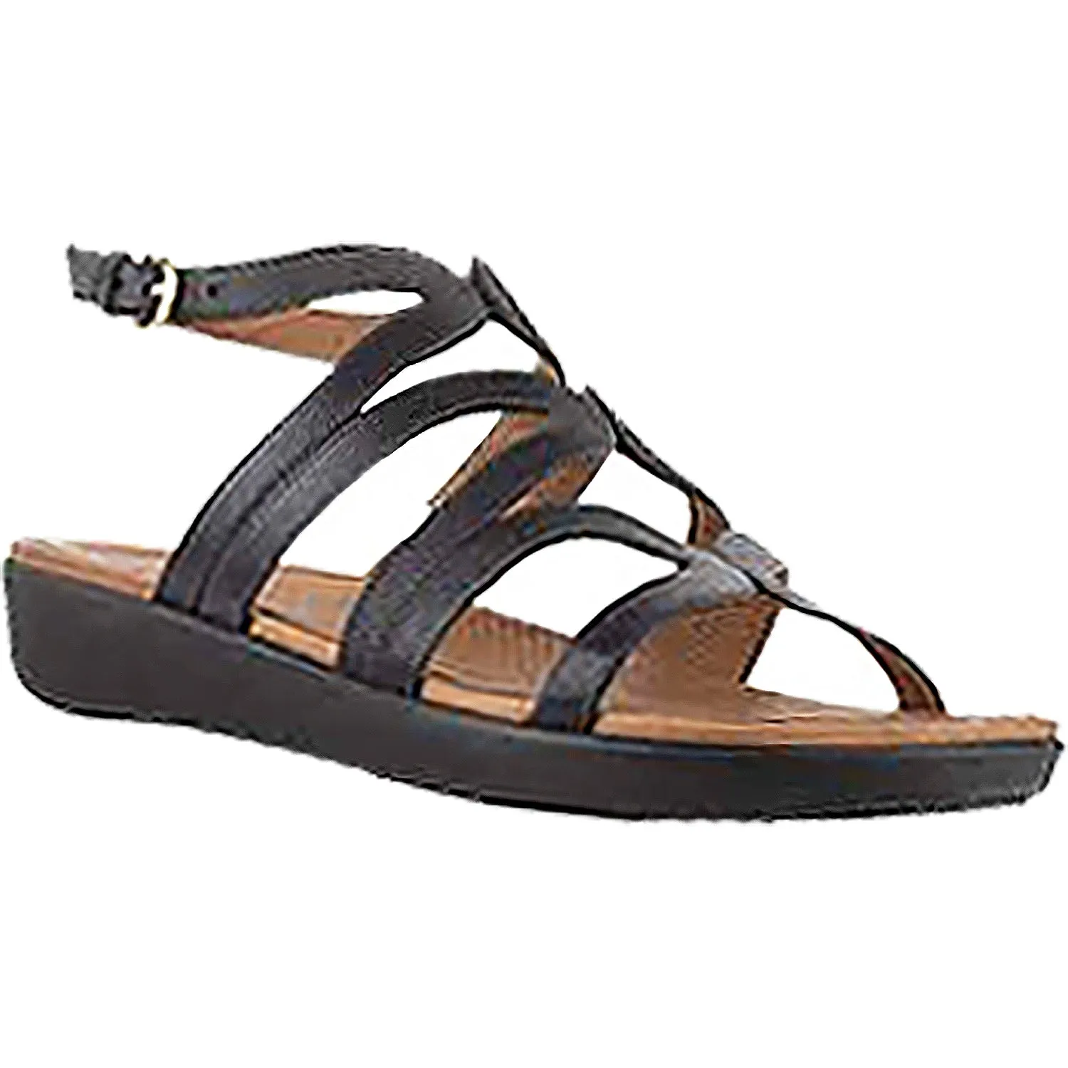 Women's Fit Flop Strata Gladiator Black Leather