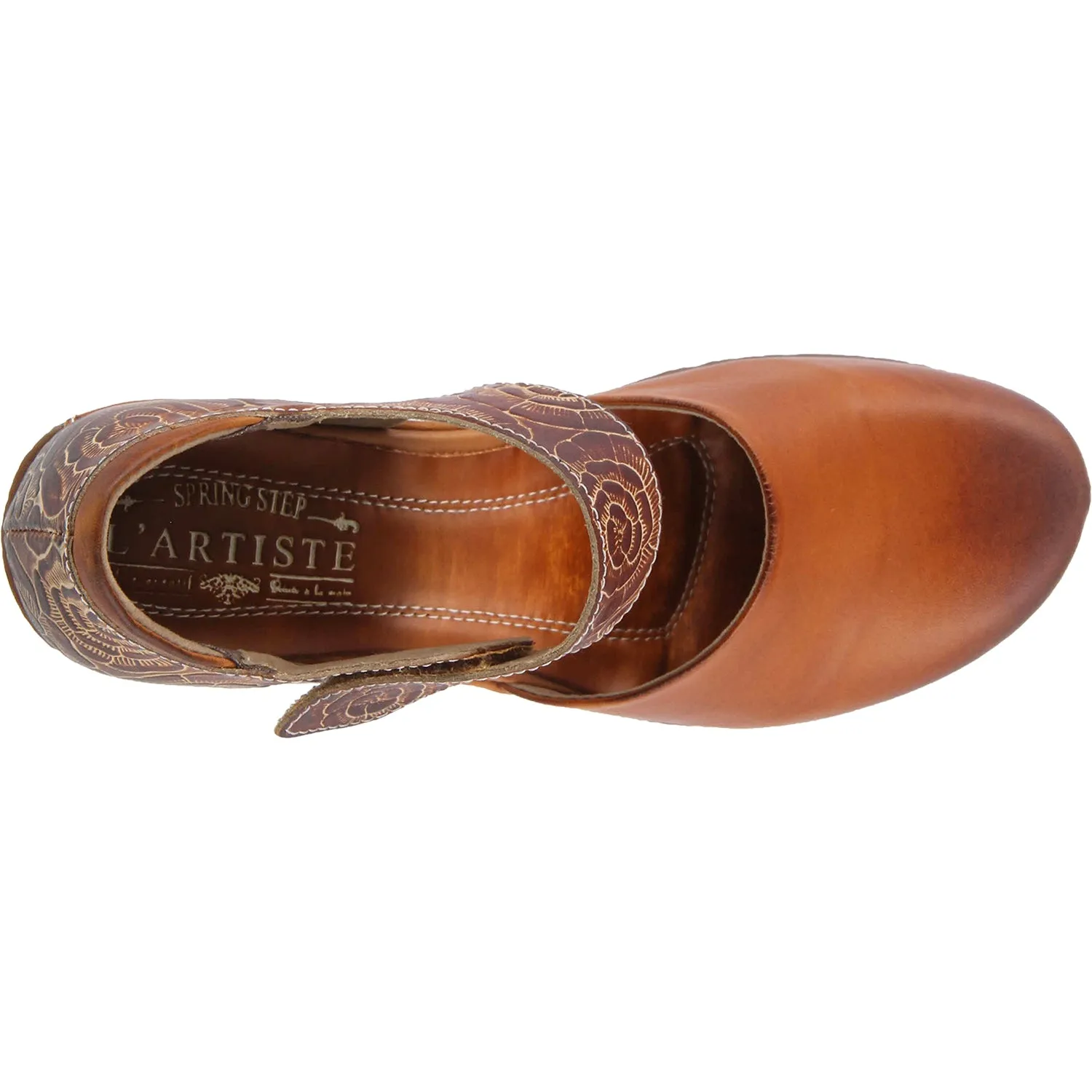 Women's L'Artiste by Spring Step Gloss-Pansy Camel Leather