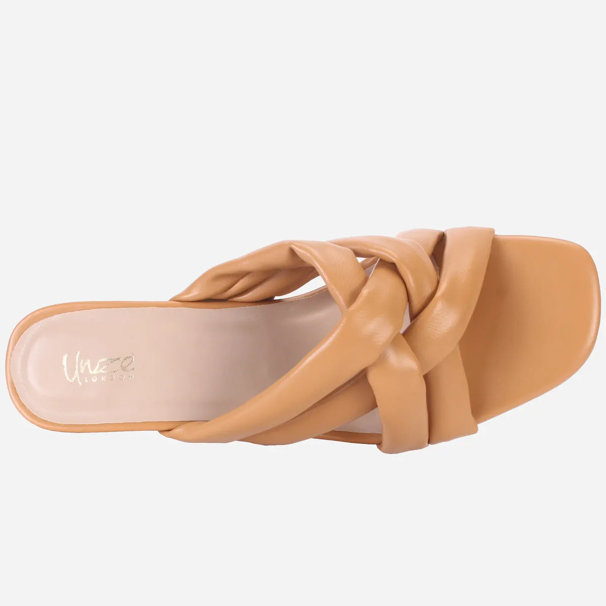 Womens "SHARALYINE" Crossover Slide In Summer Sandals