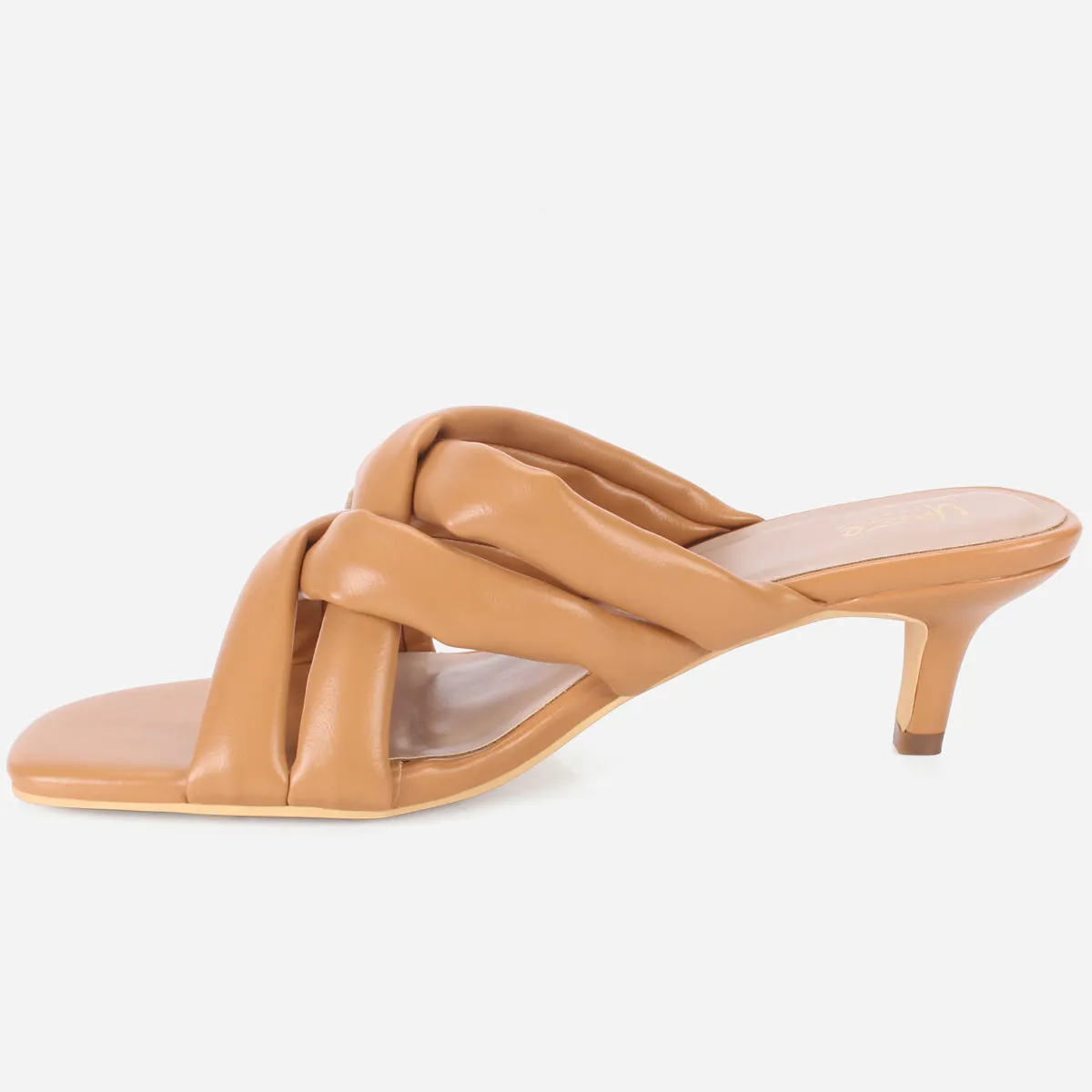 Womens "SHARALYINE" Crossover Slide In Summer Sandals
