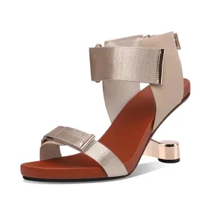 Women's Sandals Shoes - Open Toe Cut Out Gladiator, Strange High Heel - TSS165