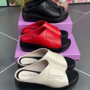 Women's Summer Peep Toe Wedges Heeled Sandals Platform Casual Female Outdoor Slippers Beach Footwear Fashion Fish Mouth Slippers